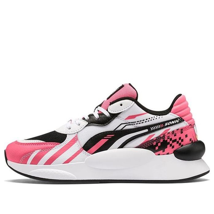 (GS) Sonic x PUMA Rs 9.8 Low Running Shoes Black/White/Pink 372339-02