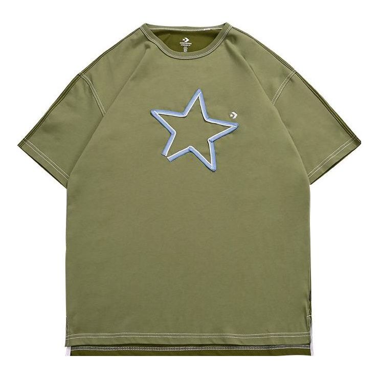 Converse One Star Logo Tee 'Olive Green' 10025871-A03