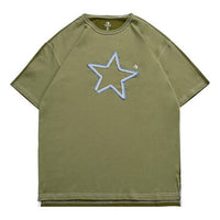 Converse One Star Logo Tee 'Olive Green' 10025871-A03
