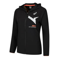 (WMNS) ASICS AIM-TRG Dry Cloth Hoodie Jacket 'Performance Black' 2032C973-001