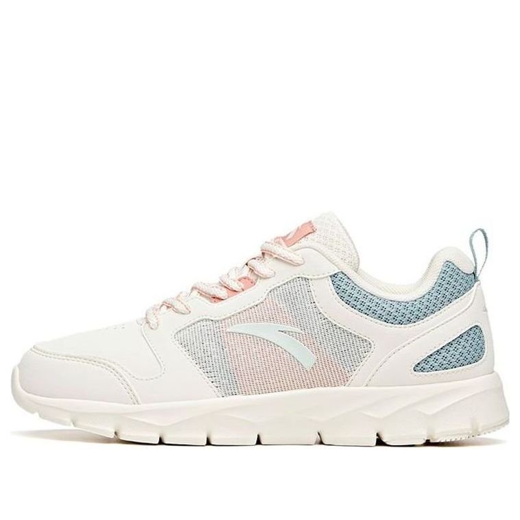 (WMNS) ANTA Running Series Sneakers Leather 'White Pink Blue' 92625512-41