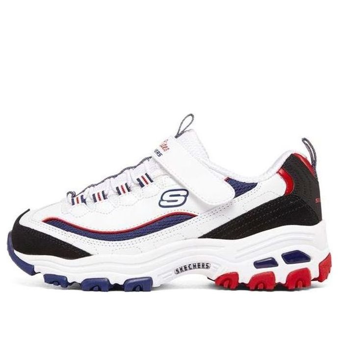 (GS) Skechers D'Lites 'White Blue Red' 302536L-WNVR