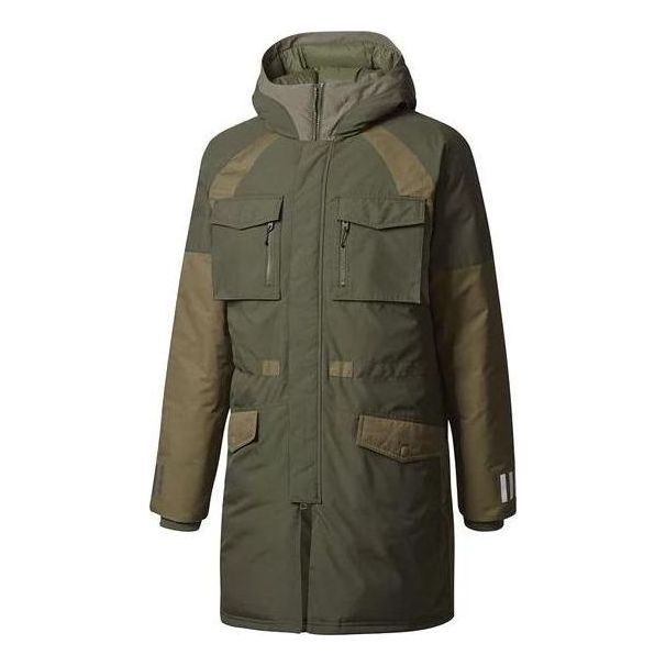 adidas Original X White Mountaineering Down Jacket 'Green' BQ4068