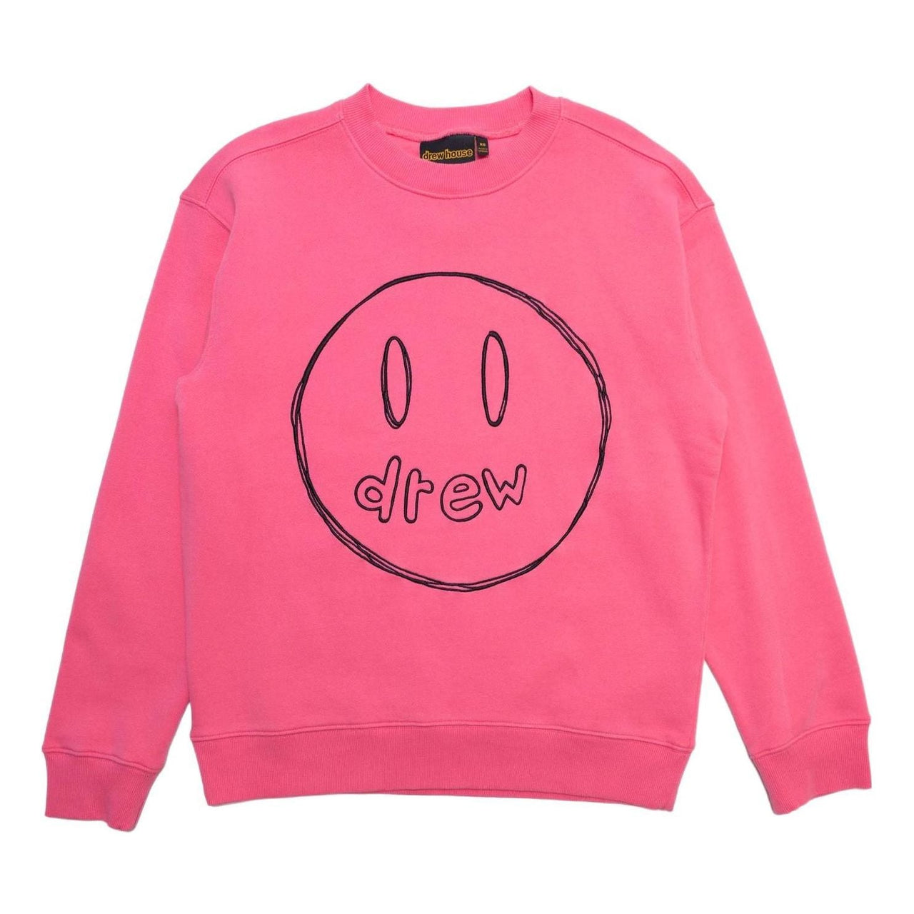 Drew House Sketch Mascot Crewneck Sweatshirt 'Hot Pink' DR-SS22-156