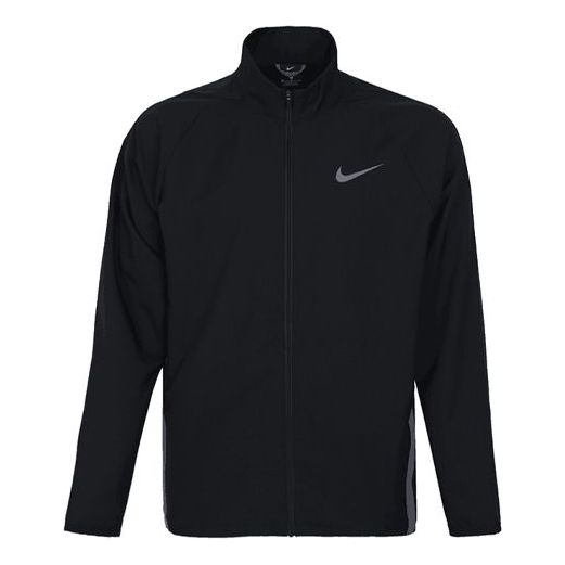 Men's Nike Running Training Casual Sports Woven Jacket Autumn Black CZ4353-010