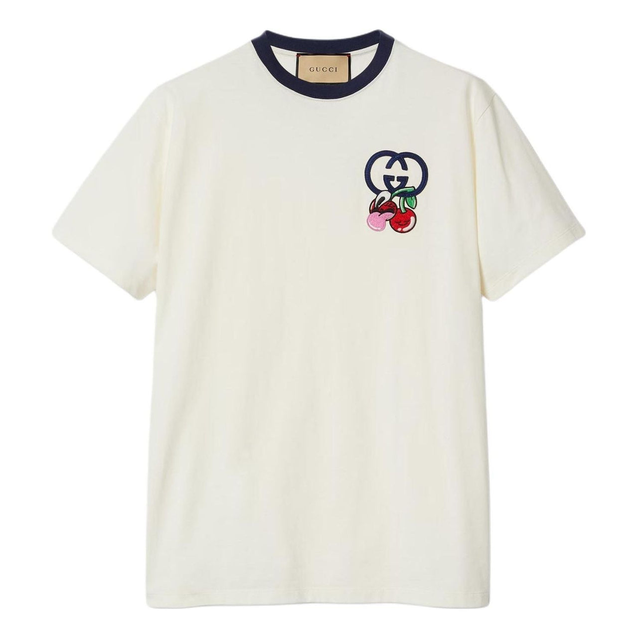 Gucci Cotton Jersey T-Shirt With Patch 'Off White' 785345-XJGIK-9088