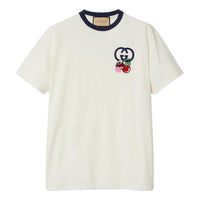 Gucci Cotton Jersey T-Shirt With Patch 'Off White' 785345-XJGIK-9088