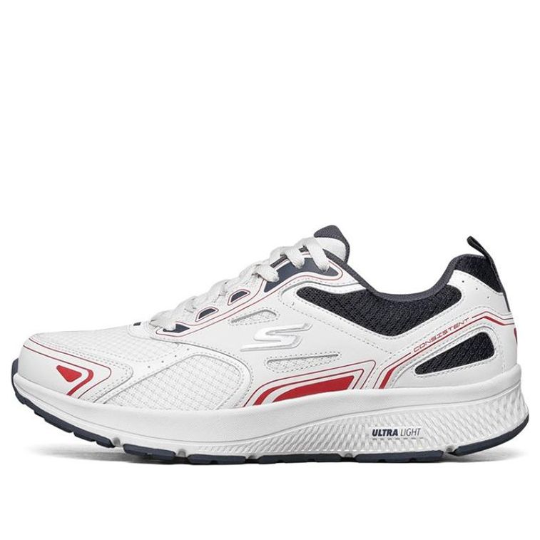 Skechers Go Run Consistent White/Black/Red 220081-WNVR