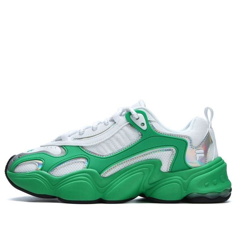 (WMNS) FILA FUSION TENACITY Chunky Sneakers 'White Green' T12W311601FWA
