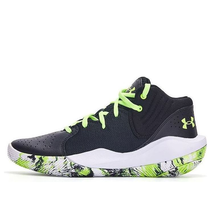 (GS) Under Armour Jet '21 'Black Lime' 3024794-009