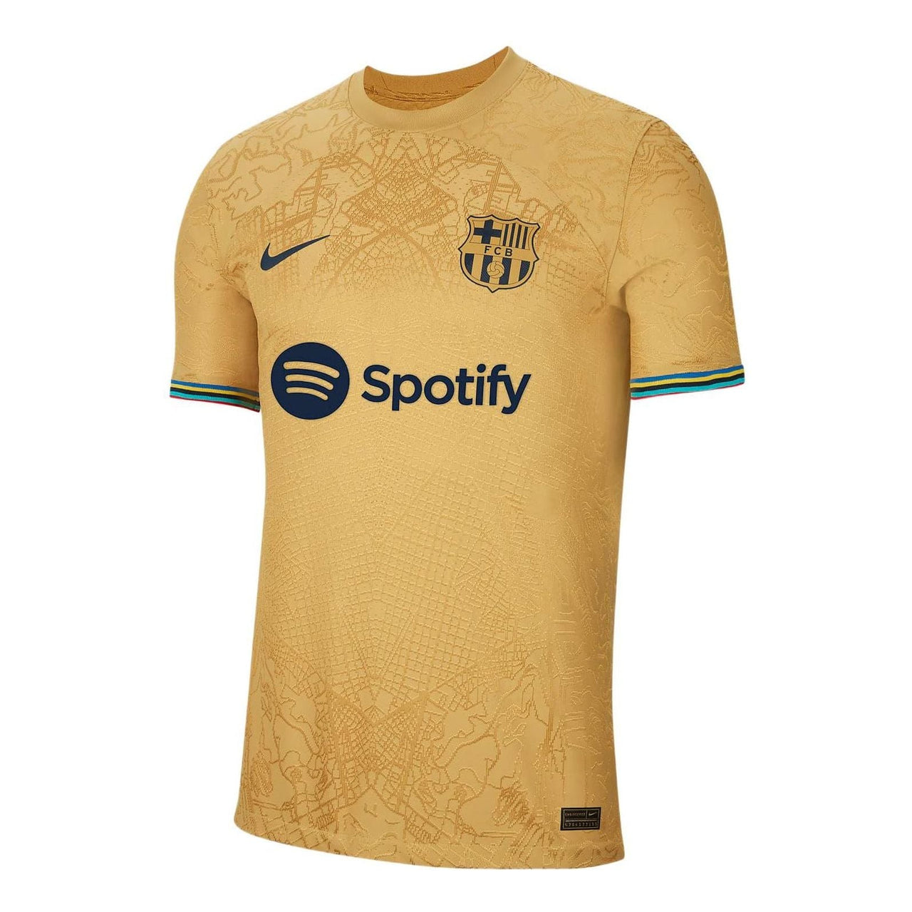 Nike FC Barcelona 22/23 Dri-Fit ADV Match Away Jersey 'Gold' DJ7642-715