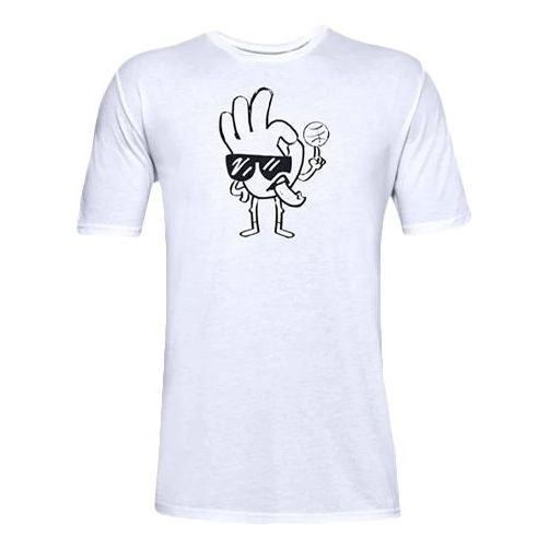 Men's Under Armour SC30 Freehand Eddy Basketball Sports Short Sleeve White 1357000-100
