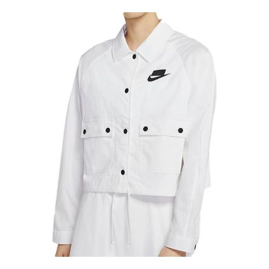 (WMNS) Nike Sportswear Jacket White CV9032-100