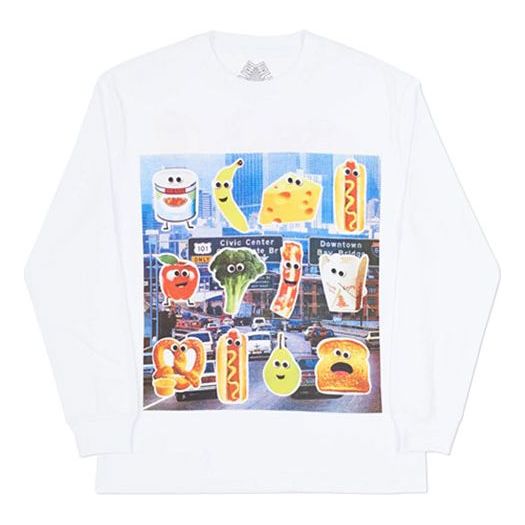 PALACE Printing Long Sleeves Unisex White P12LS001