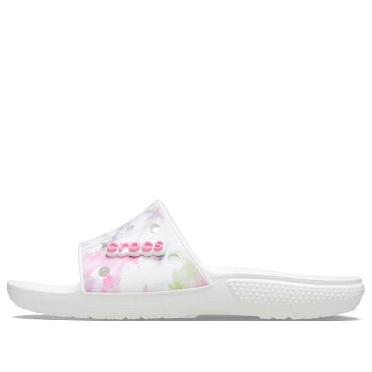 Crocs Classic Bleach Dye Slides 'White Pink' 207411-94S
