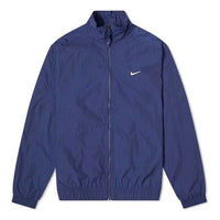 Men's Nike NRG Track Sports Stand Collar Jacket Blue CD6543-410