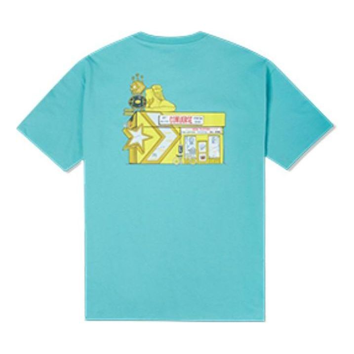 Converse Sneaker Store T-Shirt 'Lake Green' 10023258-A03