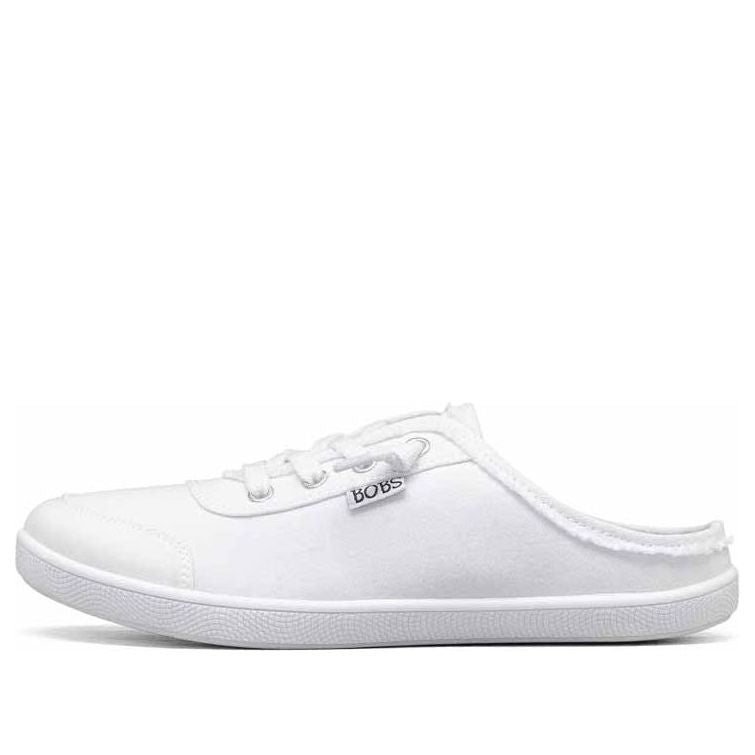 (WMNS) Skechers Canvas Shoes White 113509-WHT