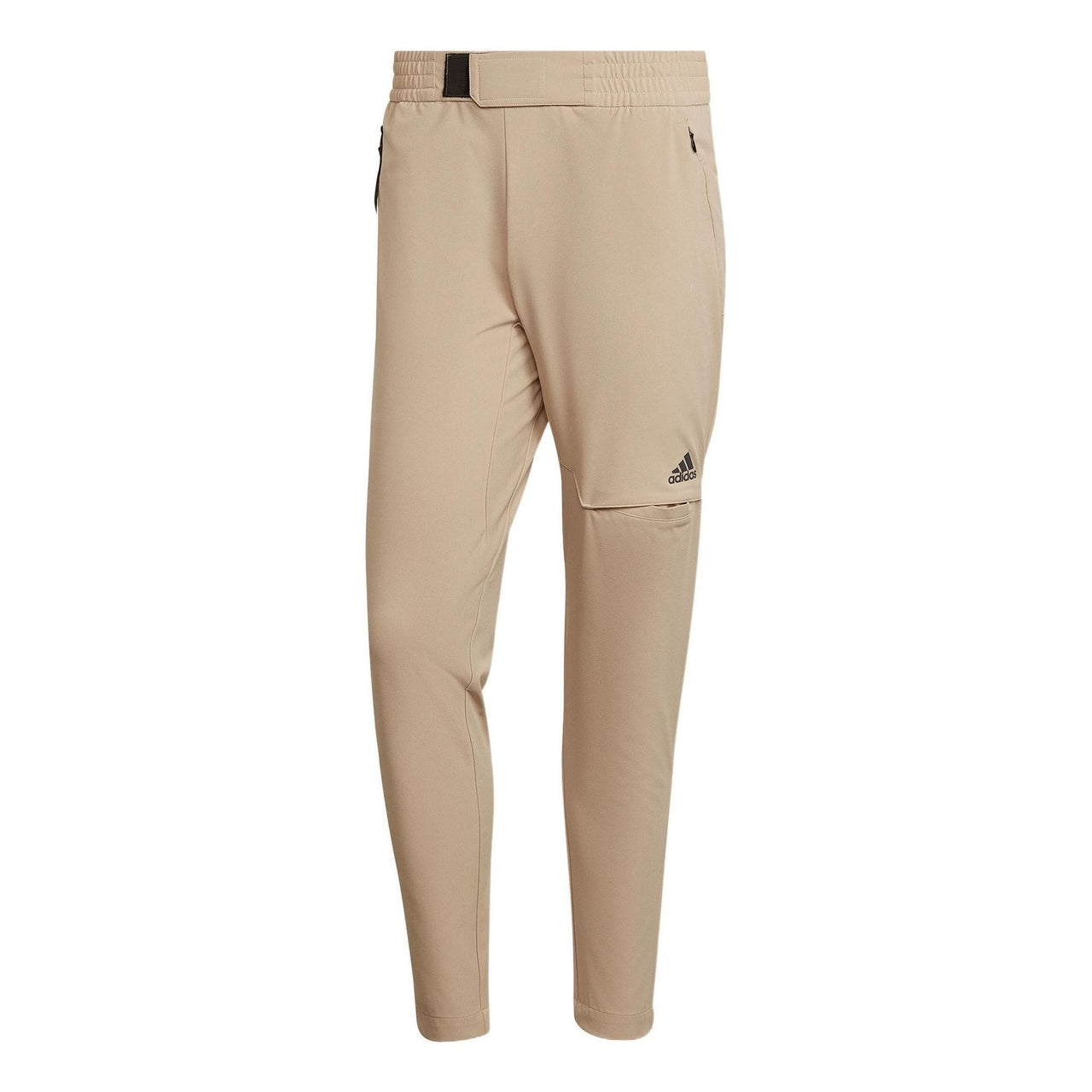Men's adidas 4cmte Pant Solid Color Logo Printing Straight Slim Fit Sports Pants/Trousers/Joggers Light Brown HK4494
