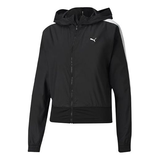 (WMNS) PUMA Train Favorite Woven Jacket 'Black' 519533-01