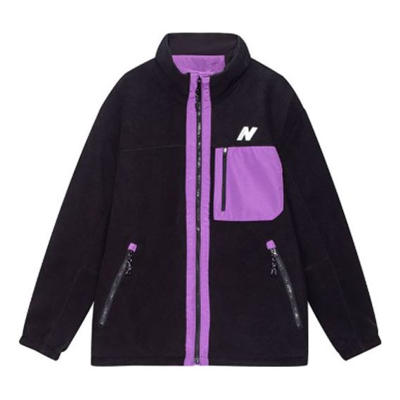 New Balance Contrasting Colors Polar Fleece Jacket Purple 6DB4U123-PUR