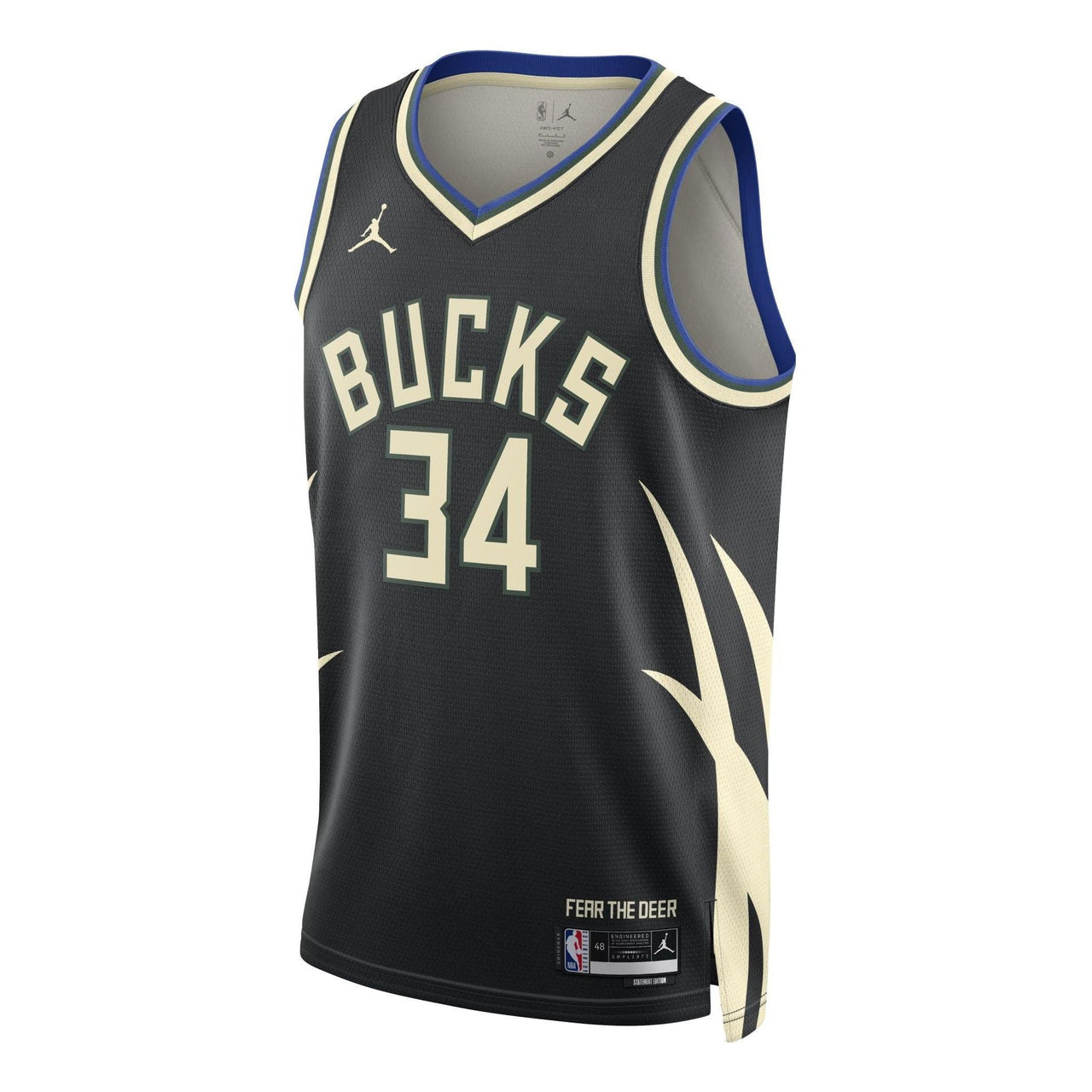 Air Jordan Dri-FIT NBA Giannis Antetokounmpo Swingman Jersey 'Black' DO9533-010