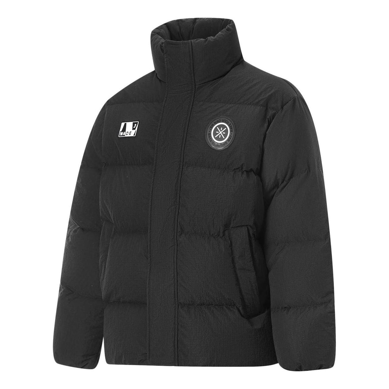 Li-Ning Way Of Wade Graphic Short Down Jacket 'Black' AYMT153-1