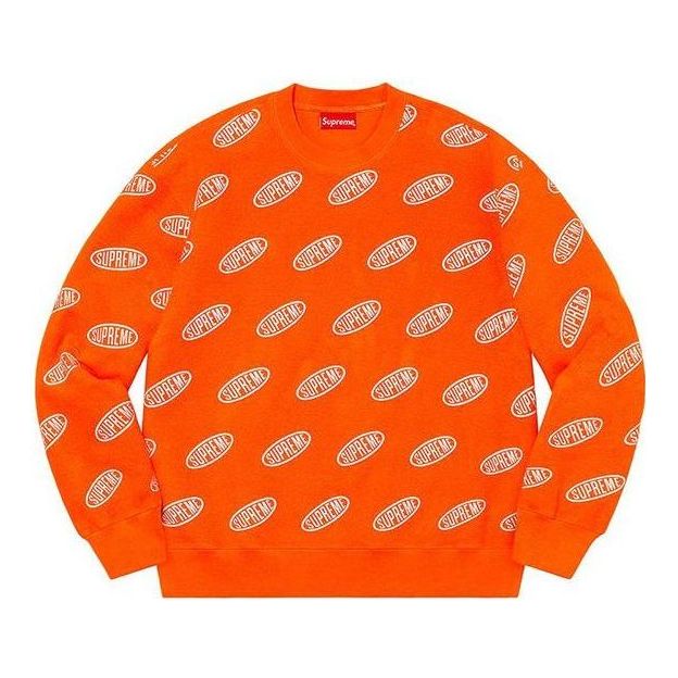 Supreme Liner Crewneck 'Orange White' SUP-SS21-767