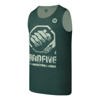Li-Ning x Jon Burgerman BadFive Reversible Basketball Jersey 'Forest Green' AAYR371-9