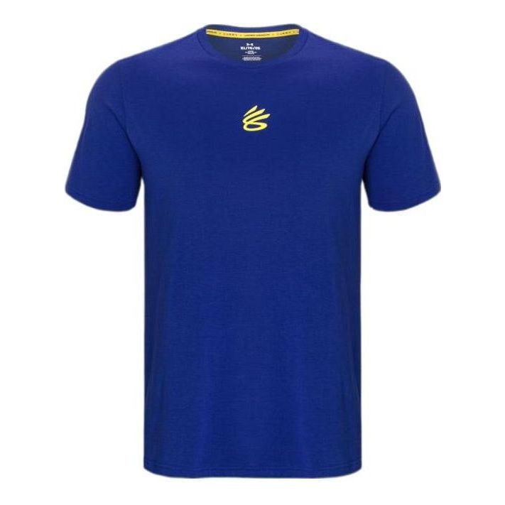 Under Armour Curry Logo T-shirt 'Royal Blue' 1377545-400