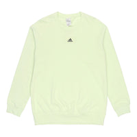 Men's adidas Fv Swt Cotton Sports Round Neck Pullover Acid Green HE4352