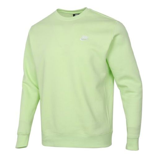Nike Sportswear Club Fleece Stay Warm Sports Pullover Round Neck Green BV2663-383