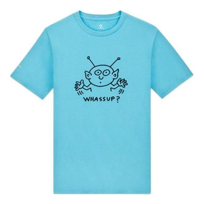 Converse x Keith Haring Alien T-Shirt 'Haring Blue' 10025063-A01