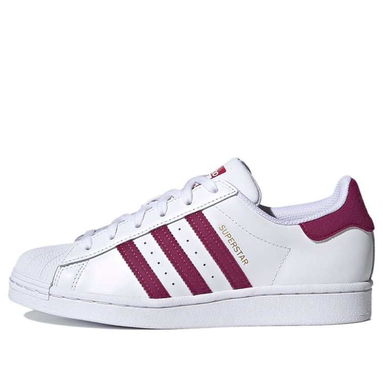 (WMNS) adidas originals Superstar 'White Red Gold' S42645