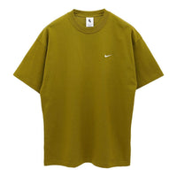 Men's Nike Solo Swoosh Solid Color Sports Round Neck Short Sleeve Desert T-Shirt DA0321-318