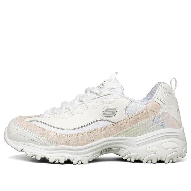 (WMNS) Skechers D'Lites 1.0 Clunky Shoes White 149462-WHT