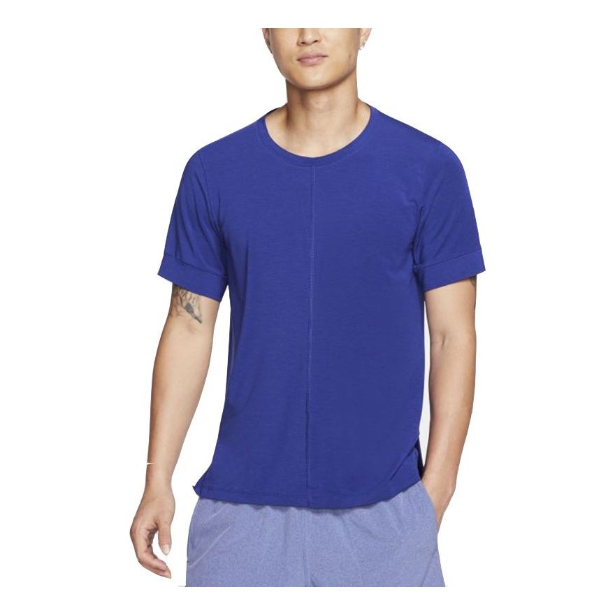 Nike Training Sports Quick Dry Breathable Short Sleeve Blue BV4035-455