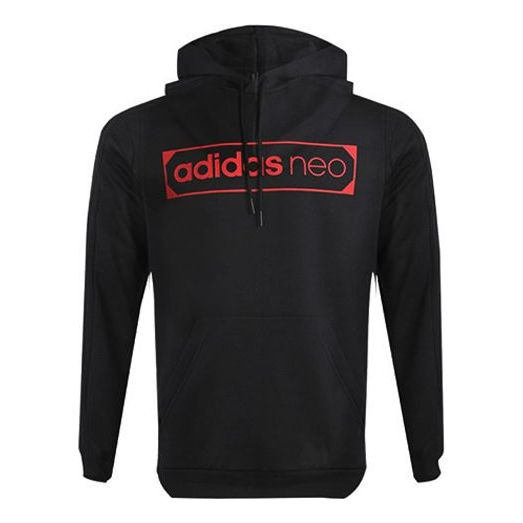 Men's adidas neo Logo Printing Sports Fleece Lined Black GP4851