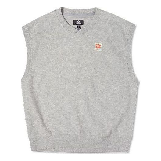 Converse Double Twill Knit Vest 'Grey' 10022919-A01