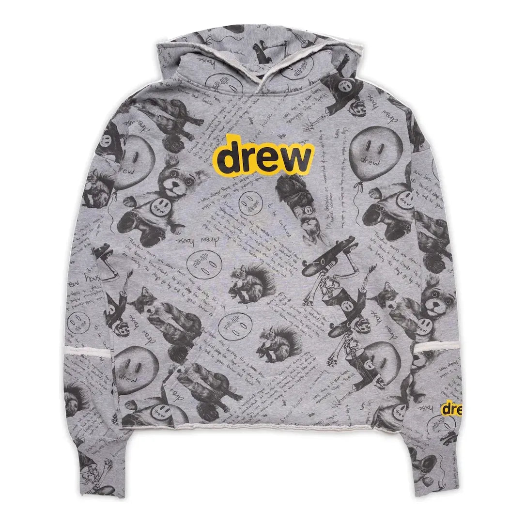Drew House Secret Deconstructed Hoodie 'Idears heather Grey' DR-FW21-107