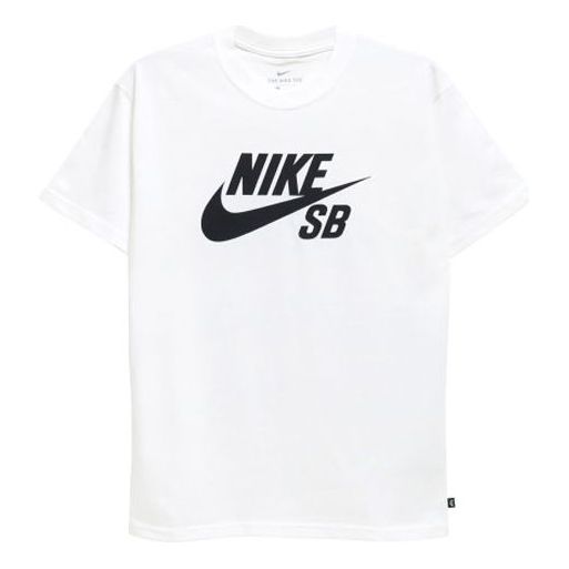 Nike SB Skateboard Big Logo Skateboard Short Sleeve White CV7540-100