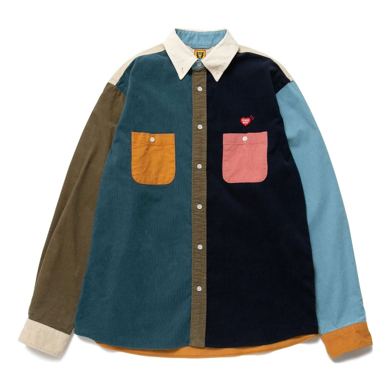 HUMAN MADE Crazy Corduroy Shirt 'Blue' HM24SH005