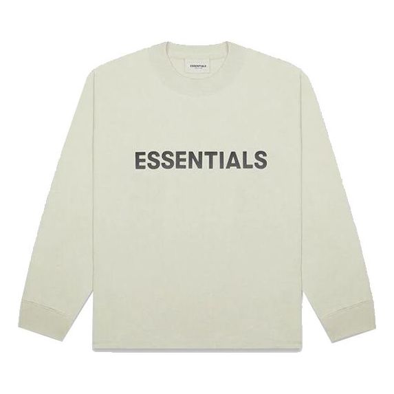 Fear of God Essentials FW20 Long Sleeve Logo Tee 'Sage' FOG-FW20-303