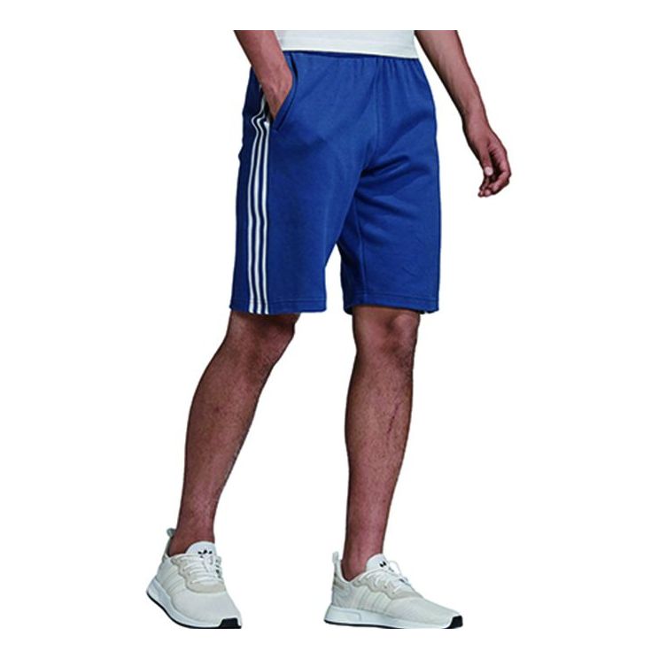 adidas originals Lockup Lng Shrt Side Stripe Sports Shorts Blue FM9879