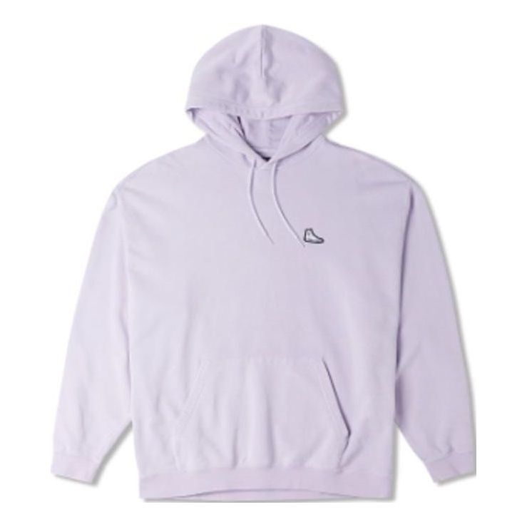 Converse Go To Embroidered Sneaker Patch Hoodie 'Light Purple' 10025456-A06