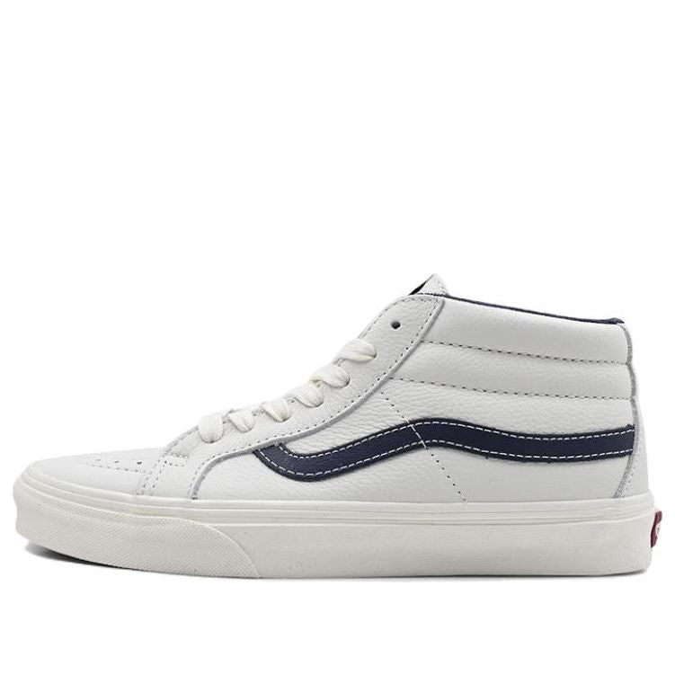 Vans Sk8-Mid Mid-Top Casual Skate Shoes Unisex White Blue VN0A3MV8FS8