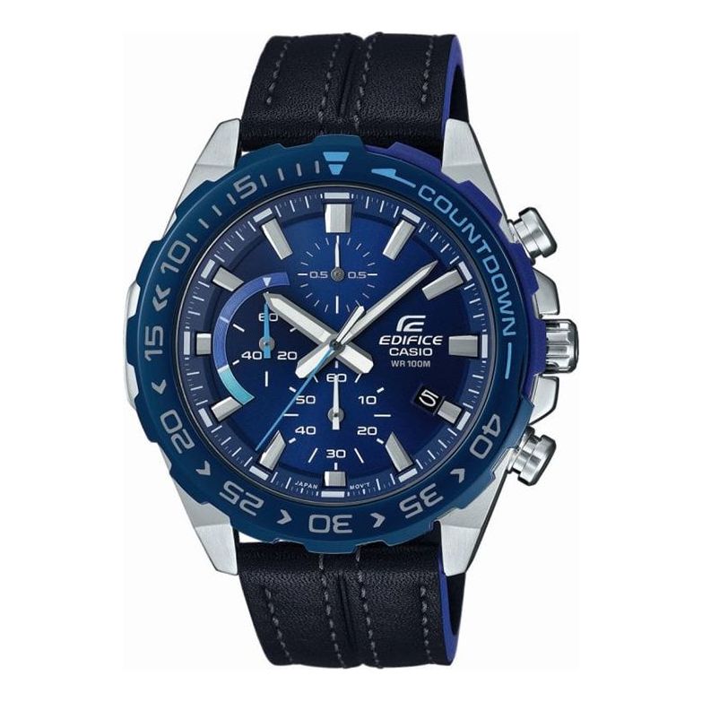 Men's CASIO EDIFICE Series durable quartz Watch Business Mens Blue Analog EFR-566BL-2A