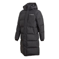 adidas Outdoor Casual Sports hooded down Jacket Couple Style Black GE9877