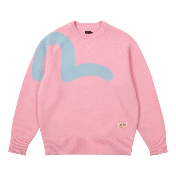 Palace X Evisu Seagull Knit Pink Nectar Logo Sweater 'Pink' P21EVKW002