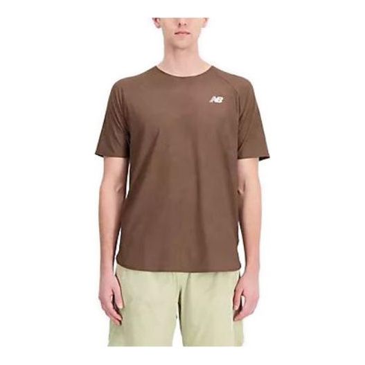 New Balance Q Speed Jacquard T-shirt 'Brown' MT33281-DUO